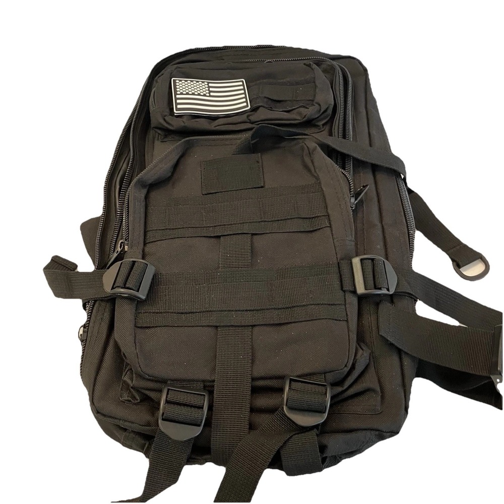 Evatac Miltary Tactical‎ Gear Assault Backpack Bag In Black